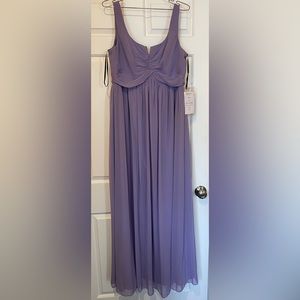 Dessy Collection size 10 maternity dress in passion color.